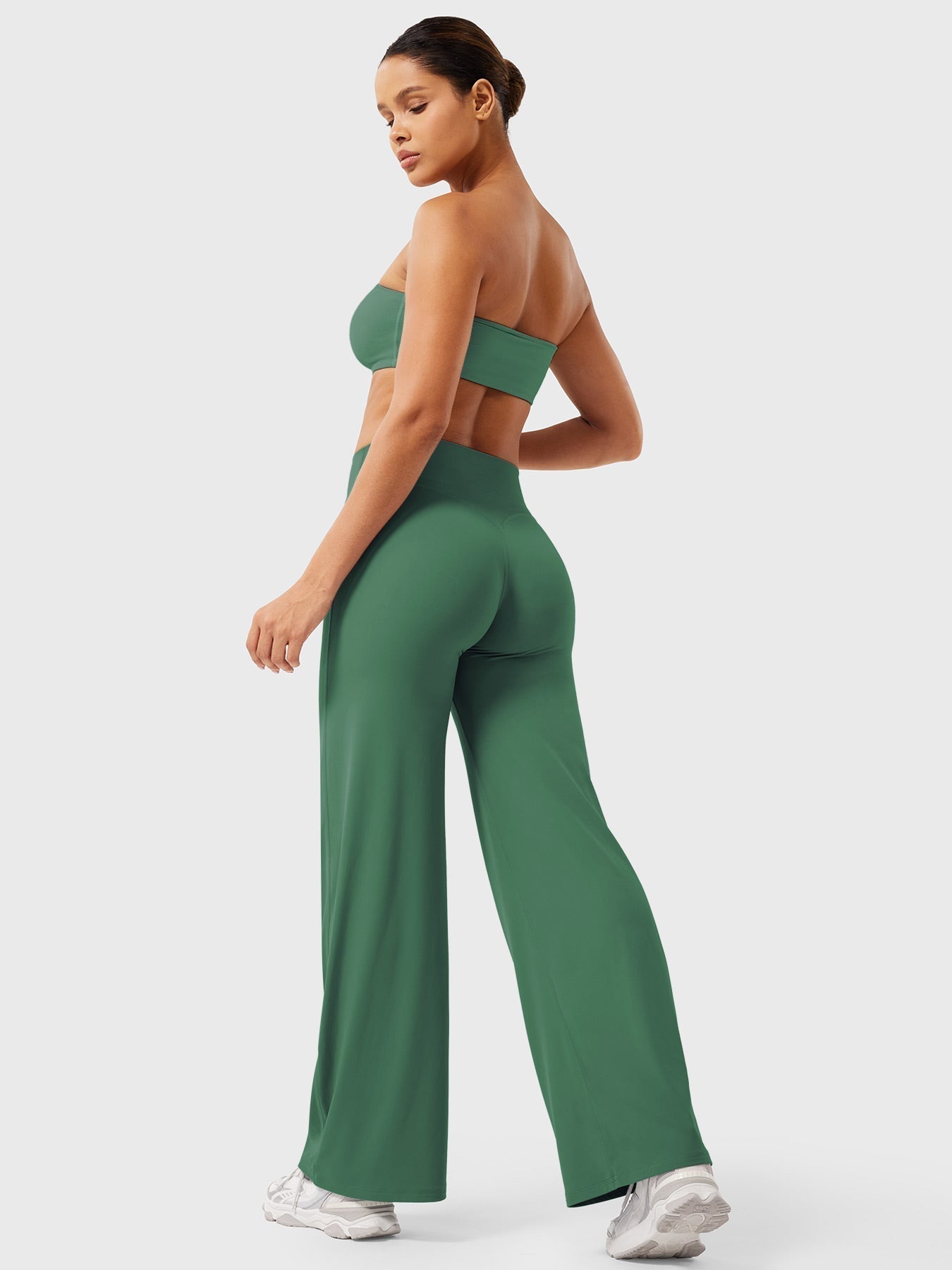 Pantaloni Donna Estivi Vita Alta Taglio Largo