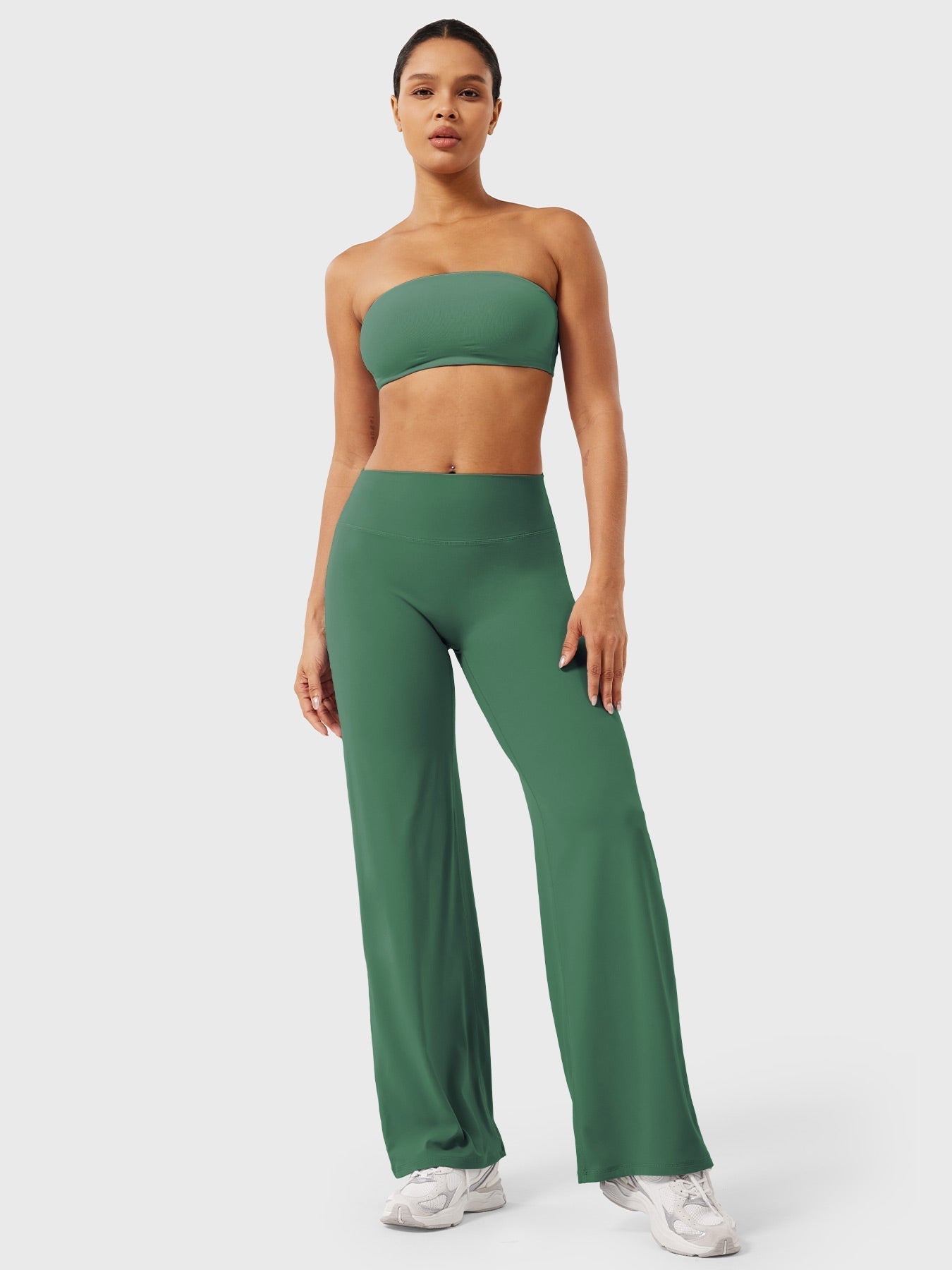 Pantaloni Donna Estivi Vita Alta Taglio Largo