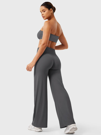 Pantaloni Donna Estivi Vita Alta Taglio Largo