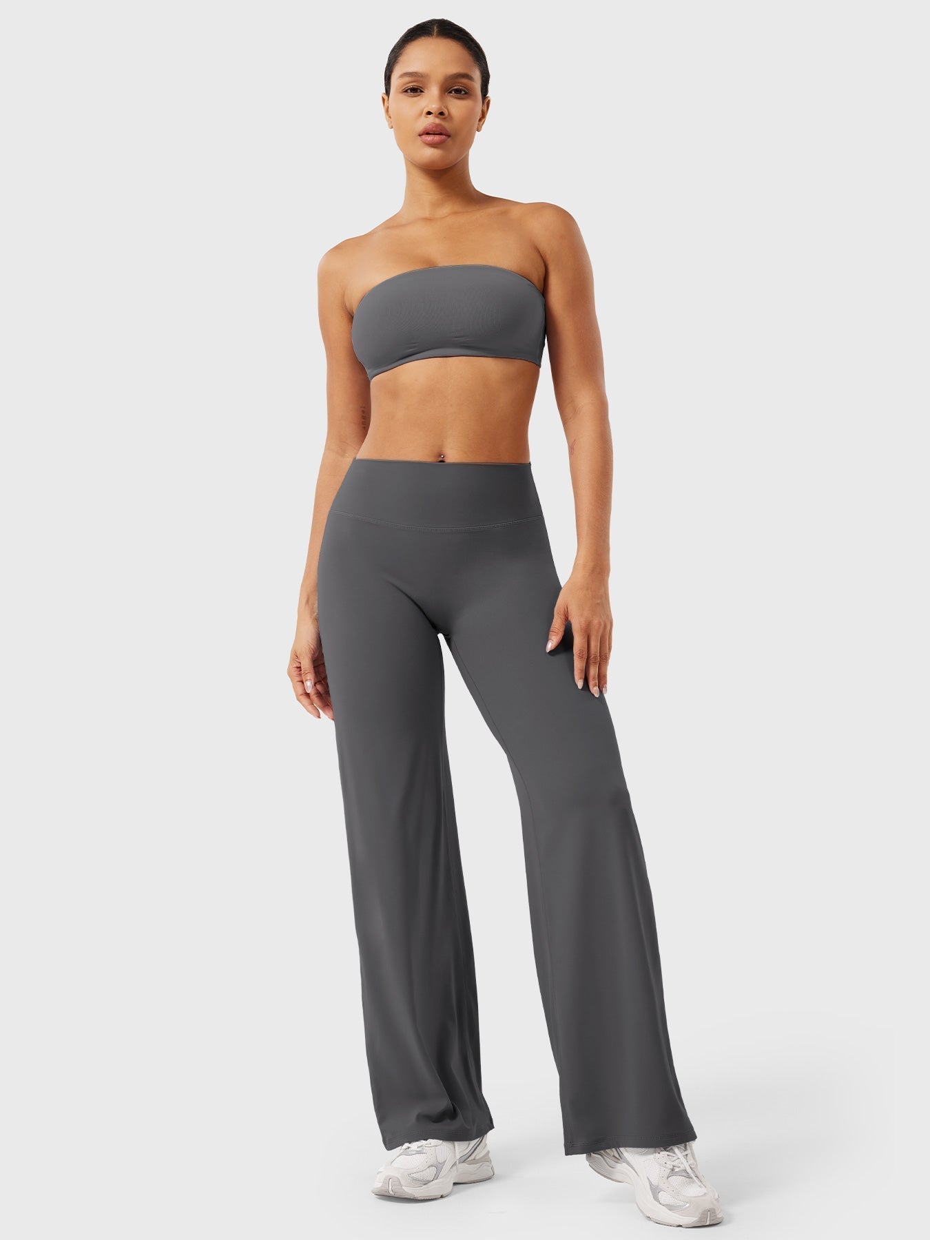 Pantaloni Donna Estivi Vita Alta Taglio Largo