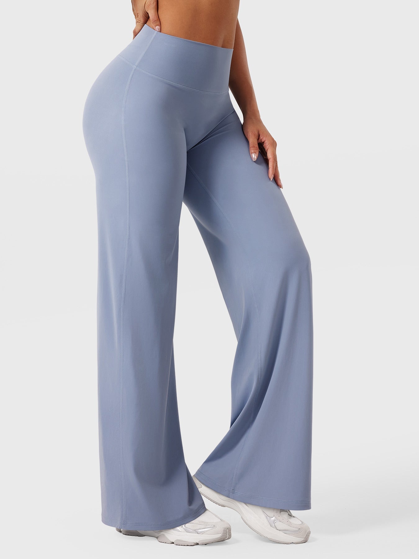 Pantaloni Donna Estivi Vita Alta Taglio Largo