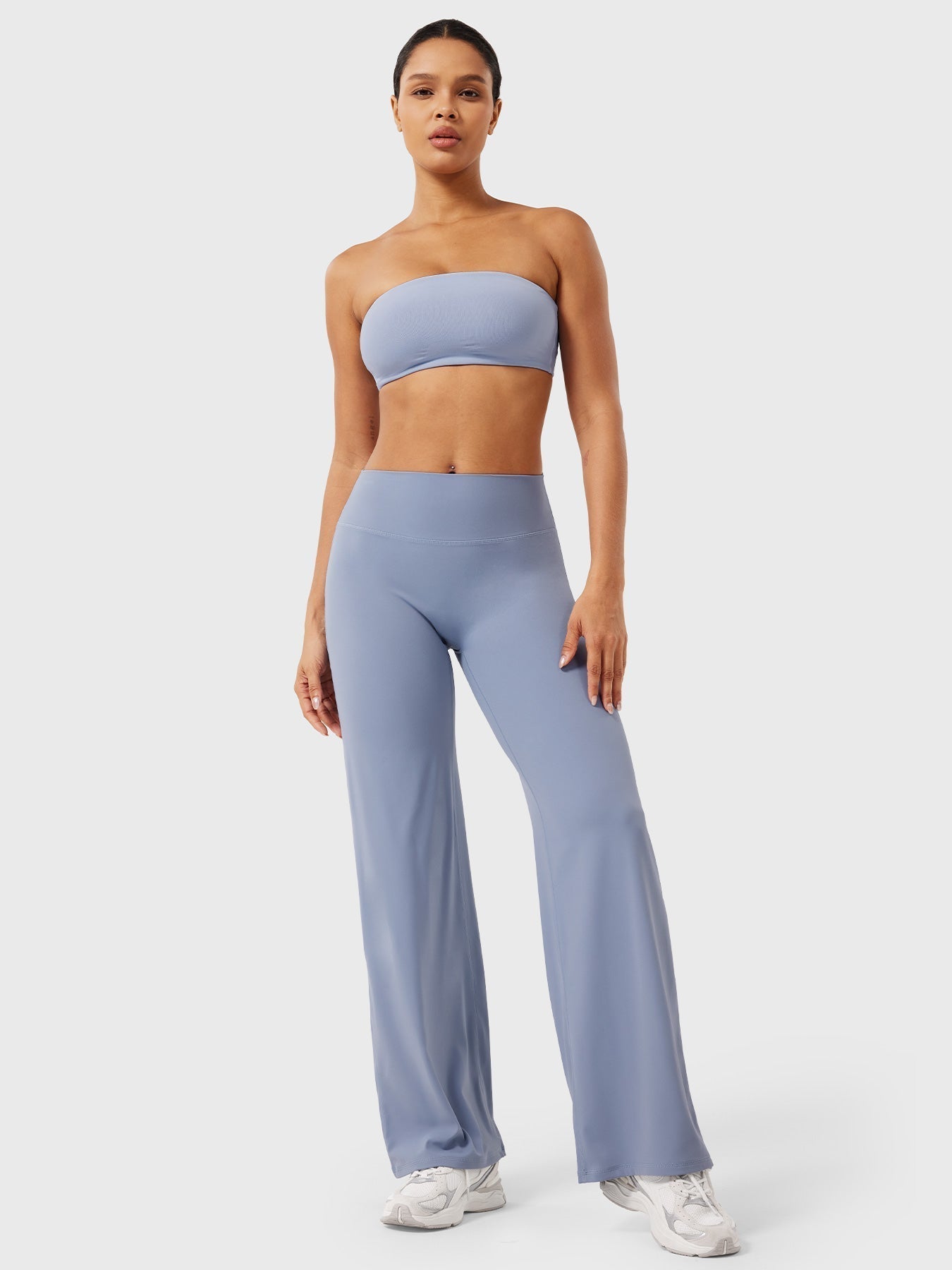 Pantaloni Donna Estivi Vita Alta Taglio Largo