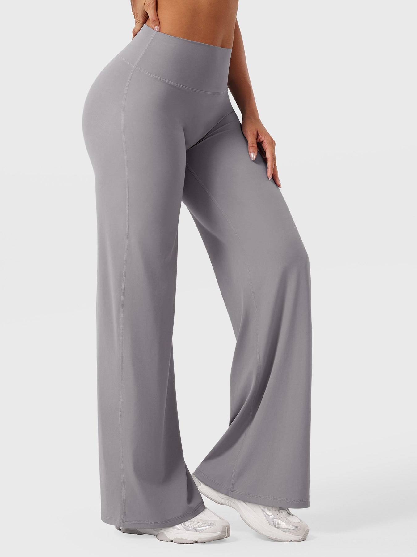 Pantaloni Donna Estivi Vita Alta Taglio Largo