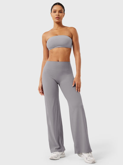 Pantaloni Donna Estivi Vita Alta Taglio Largo