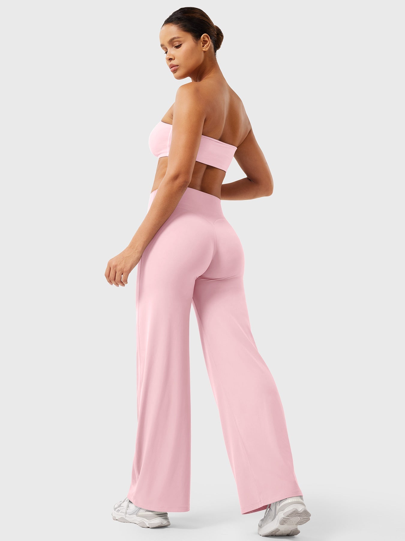 Pantaloni Donna Estivi Vita Alta Taglio Largo