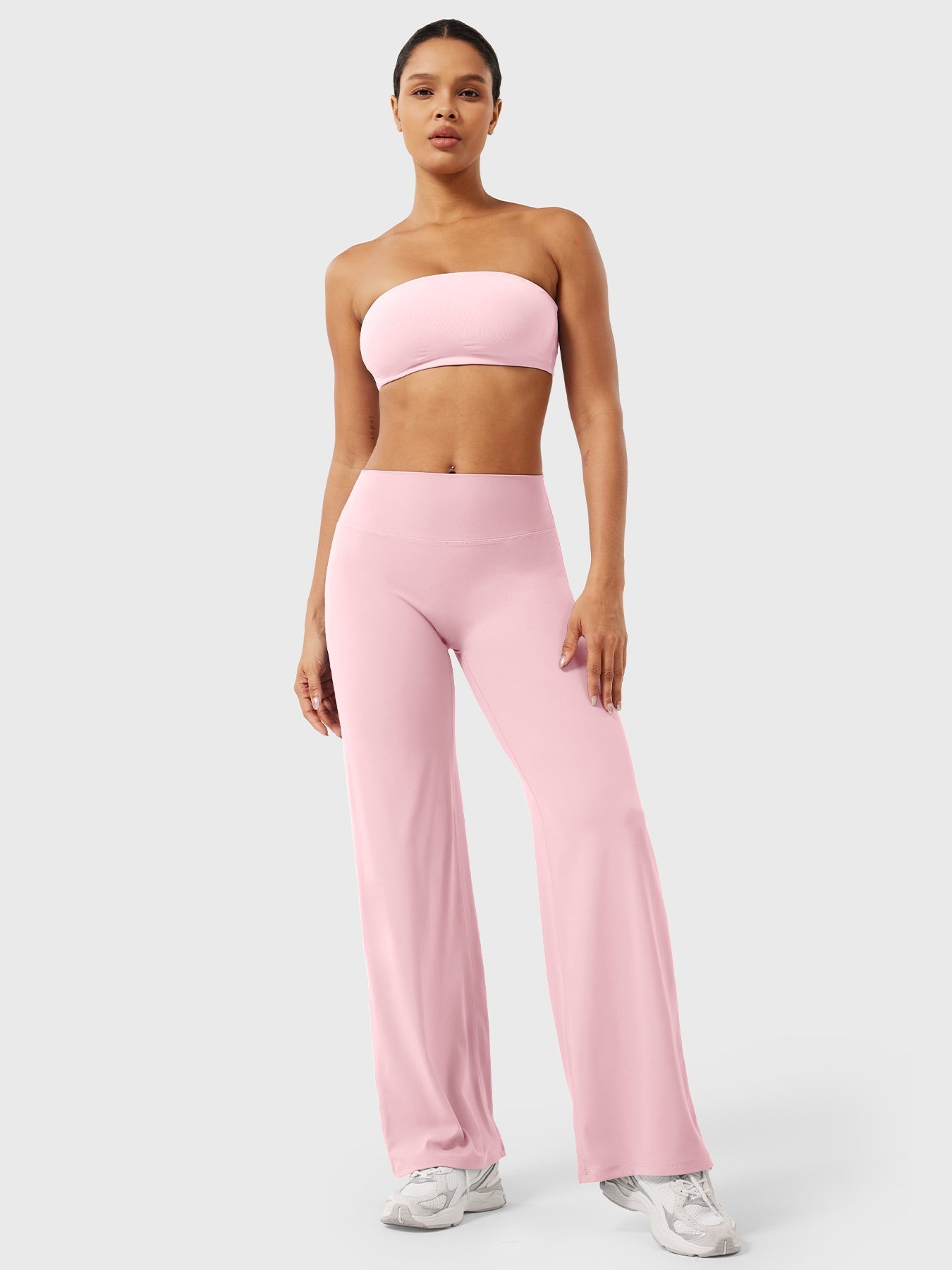 Pantaloni Donna Estivi Vita Alta Taglio Largo