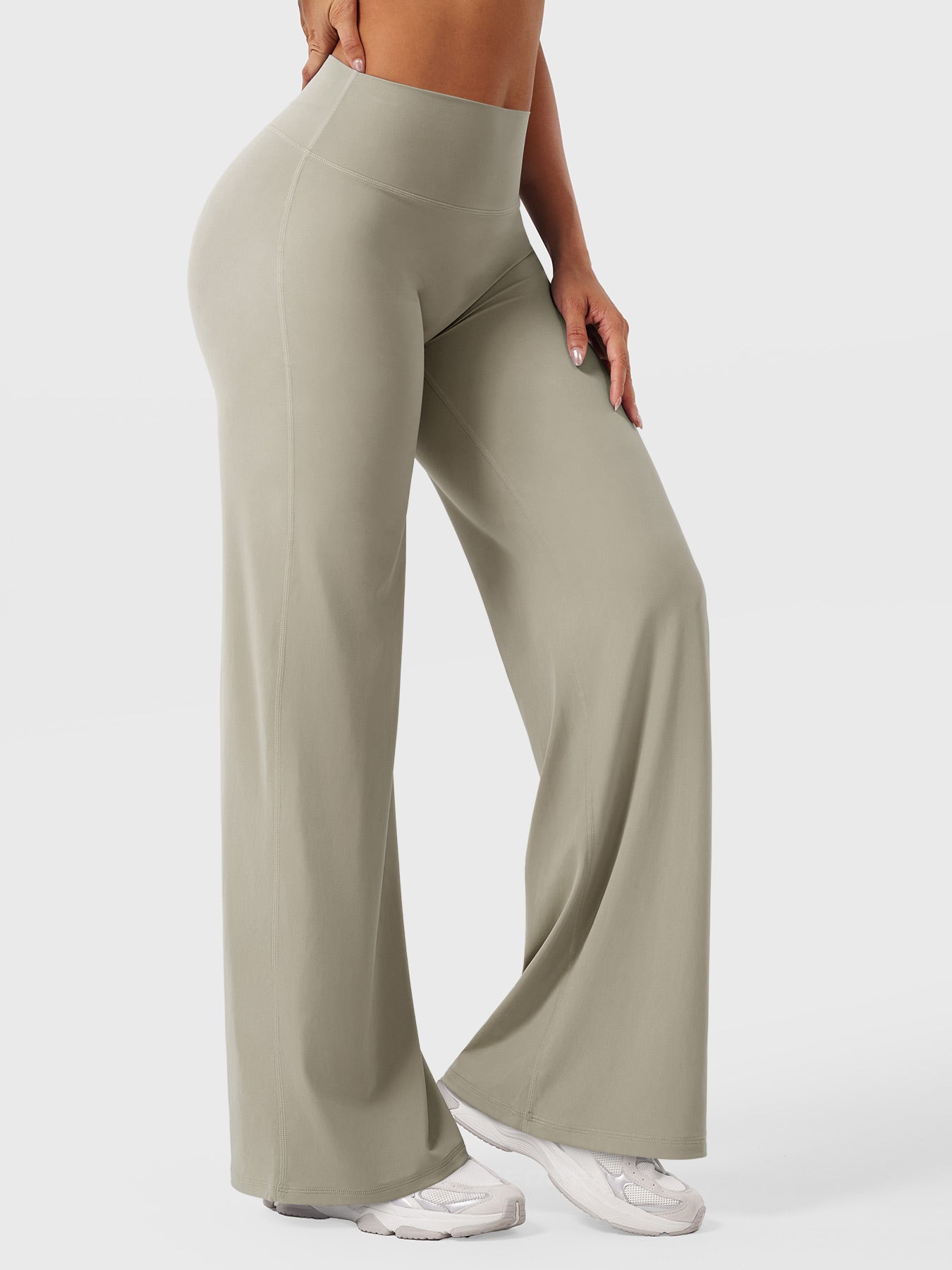 Pantaloni Donna Estivi Vita Alta Taglio Largo