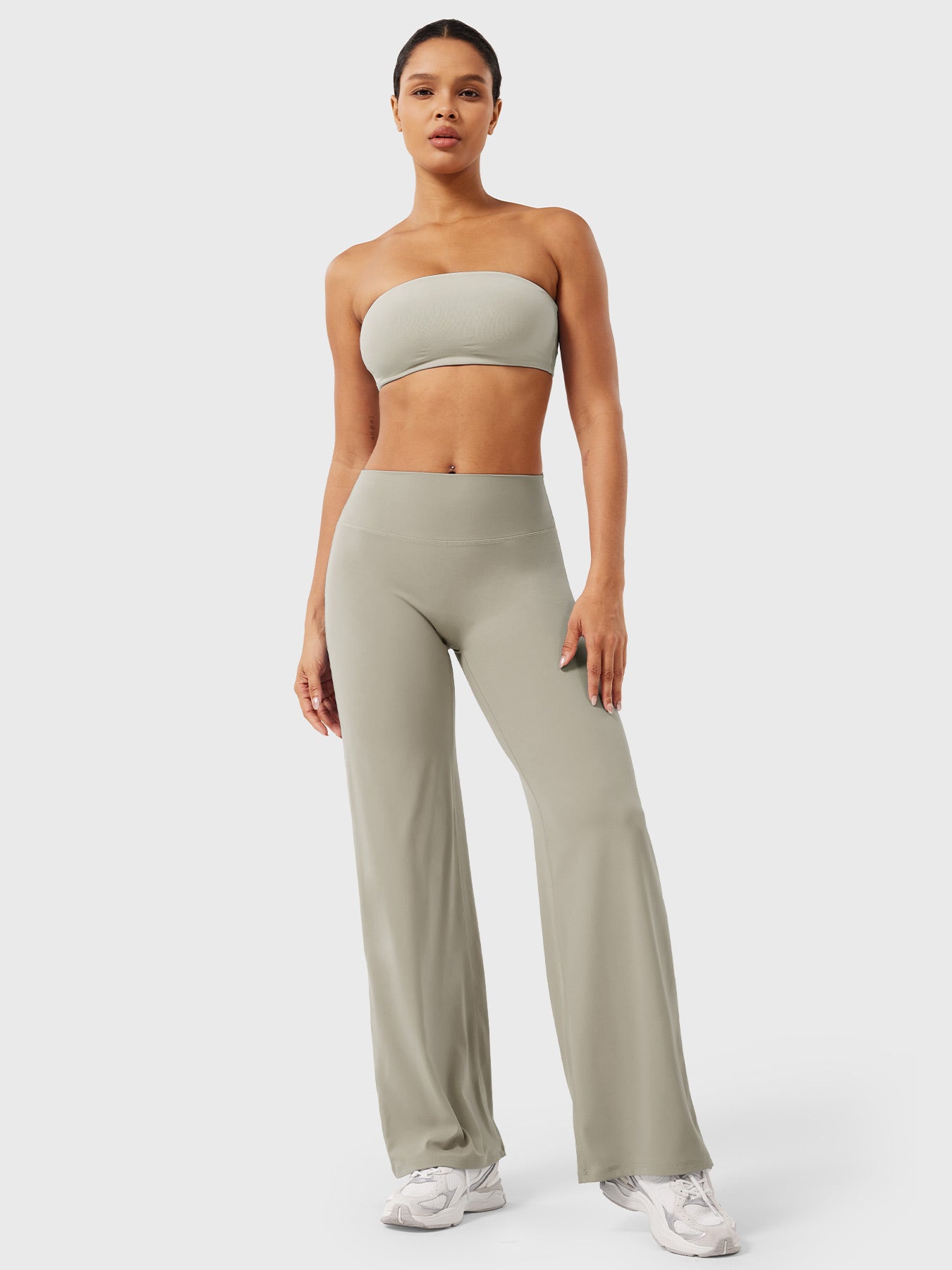 Pantaloni Donna Estivi Vita Alta Taglio Largo