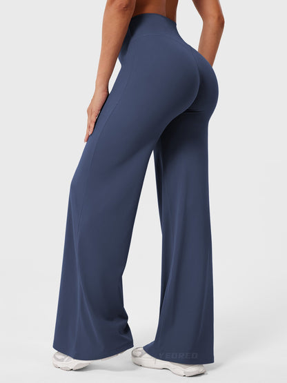 Pantaloni Donna Estivi Vita Alta Taglio Largo