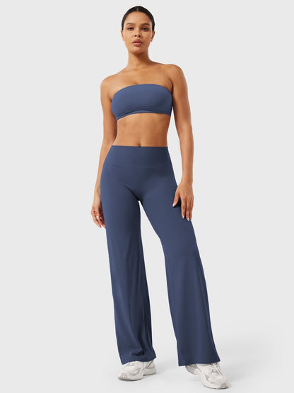 Pantaloni Donna Estivi Vita Alta Taglio Largo