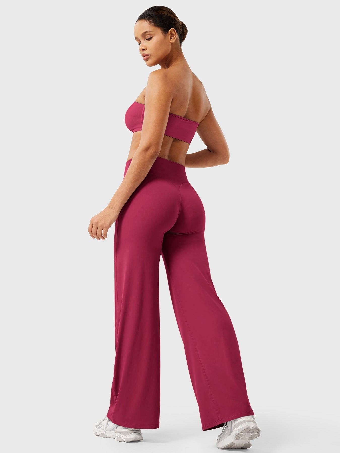 Pantaloni Donna Estivi Vita Alta Taglio Largo