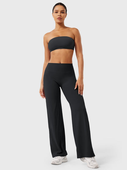 Pantaloni Donna Estivi Vita Alta Taglio Largo