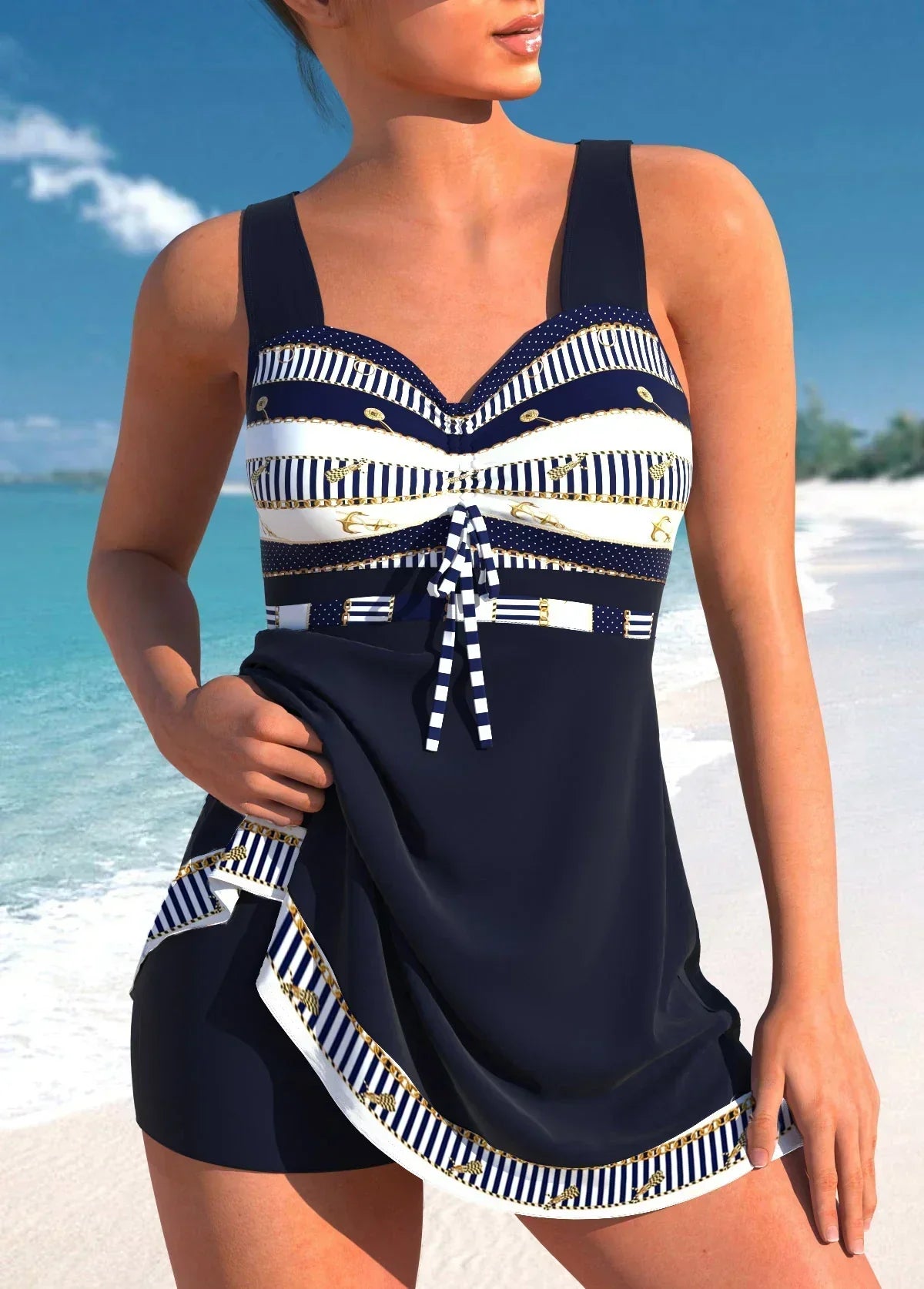Costume Donna Intero con Spalline e Taglio Classico - Brentozzi