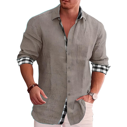 Camicia Uomo Cotone Taglio Dritto Colletto Classico